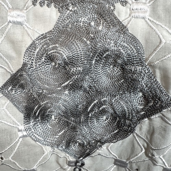 African Mens Clothing Lace Material Embroidered 3 Pcs Agbada Shirt Pants Dashiki - Picture 16 of 16